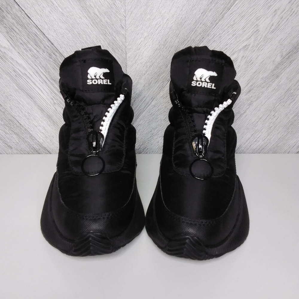 SOREL' Womens Out N About lll Puffy Zip Waterproof Insulated Boots Sz: US 6 Blk - Picture 2 of 12